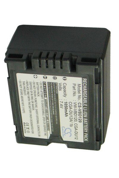 Panasonic Batteri (1050 mAh 7.4 V, Grå) passende til Batteri til Panasonic SDR-H280