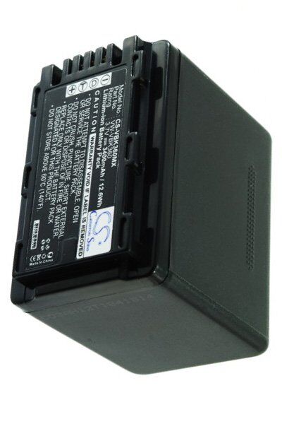 Panasonic Batteri (3400 mAh 3.7 V, Sort) passende til Batteri til Panasonic SDR-H85K