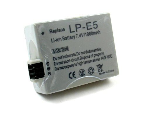 24hshop Batteri til Canon LP-E5