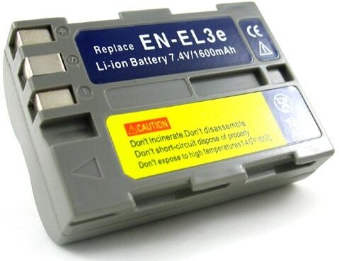 24hshop Batteri EN-EL3e til Nikon D50 / D70 / D70s