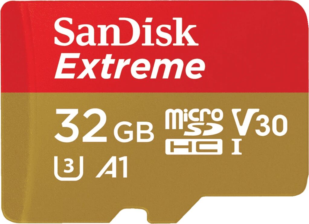 SanDisk Cam Acc Sandisk MicroSDHC Extreme 32GB, minnekort 32GB BLACK