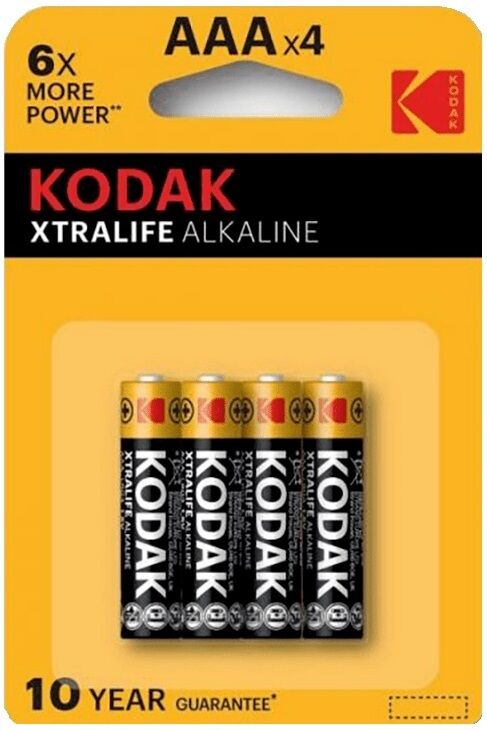 Kodak Blister 4 Pilhas Alcalinas 1,5v Lr03 Aaa - Kodak