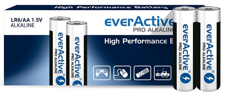 Everactive Pack 10x Pilhas Alcalinas 1,5v Lr6 Aa - Everactive Pro Alkaline