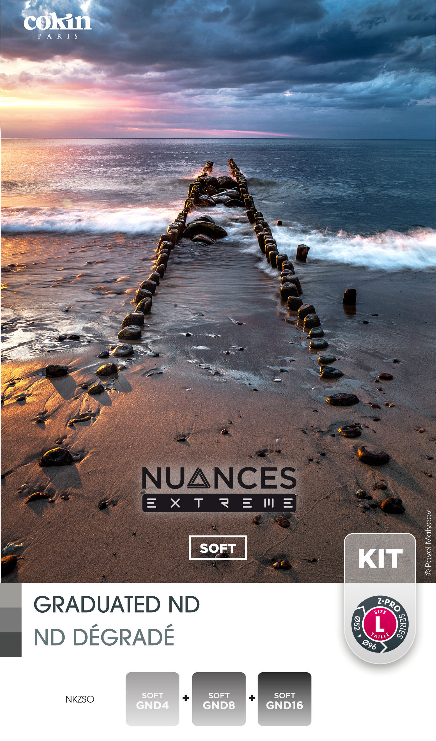 Cokin Kit 3 Filtros GND Soft Nuances Extreme (4/8/16S) S�rie Z
