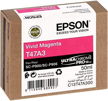 Epson Tinteiro T47A3 Vivid Magenta 50ml SureColor SC-P900