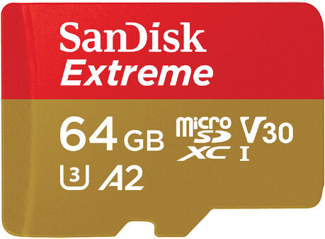 SanDisk Cart�o Micro SDXC Extreme 64GB V30 (160MB/s)+ Adapt