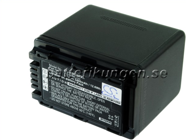 Panasonic Batteri till Panasonic som ersätter VW-VBK360 - 3.400 mAh