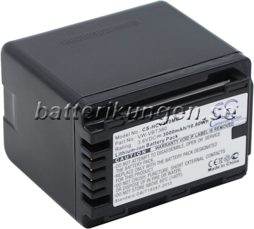 Panasonic Batteri till Panasonic som ersätter VW-VBT380 - 3.000 mAh