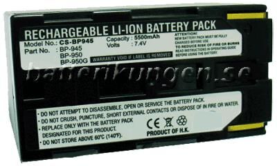 Canon Batteri till Canon som ersätter BP-911 mfl - 5.500 mAh