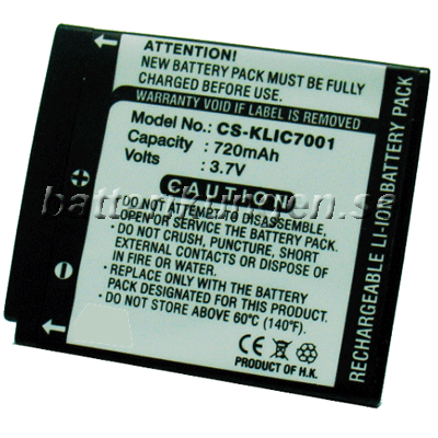 Kodak Batteri till Kodac - KLIC-7001