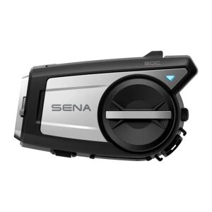 Sena 50C Motorrad Kommunikations & 4K Kamerasystem mit Sound by Harman Kardon und Premium Mikrofon & Lautsprechern sowie integrierter Mesh Gegensprechanlage, Schwarz