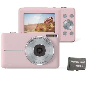 INF Digitalkamera 44MP/1080P/16X med digital zoom/fyldningslys/32GB kort