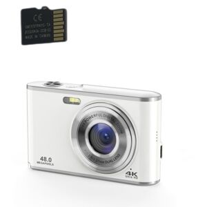 INF Digitalkamera 4K 48MP 16 x zoom webcam med 32GB TF-kort