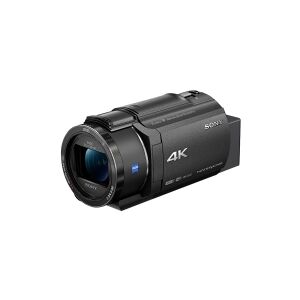 Sony Handycam FDR-AX43A - Videokamera - 4K / 30 fps - 8.57 MP - 20x optisk zoom - Carl Zeiss - flashkort - Wi-Fi, NFC - sort