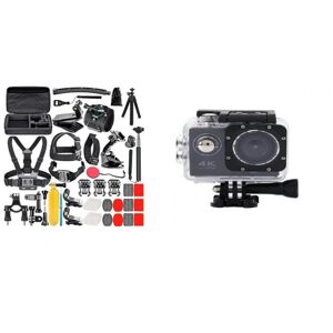 Cámara de acción Ultrapix + Kit de 50 accesorios para cámaras deportivas