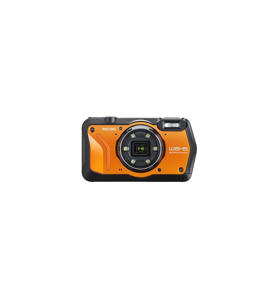 Ricoh WG-6 Kompakti kamera 20 MP CMOS 3840 x 2160 pikseliä 1/2.3' Musta, Oranssi