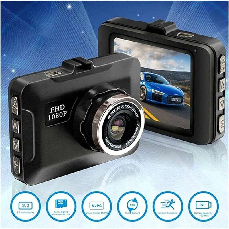 ROYAL_SHOPPING - dash cam dvr per auto mini 90 gradi visione hd 1080P videocamera telecamera