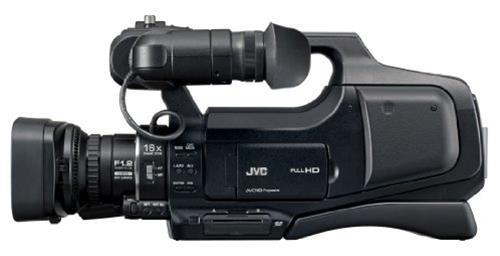 JVC GY-HM70E - Telecamera con zoom 10x, colore: Nero