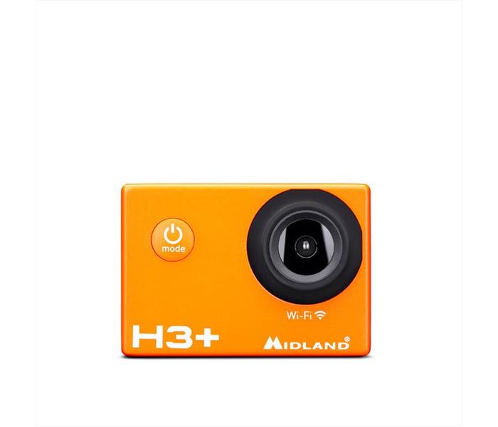 midland c123501 action cam wifi full hd sensore cmos 16 mpx waterproof colore arancione nero - c123501 h3+
