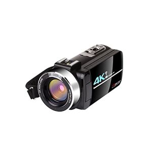 HMULTI Video Camera Camcorder 4K Video Camcorder WIFI 56MP Vlogging Camera 18X 270 Degree Digital Video Camera With Microphone Rotation Touch Screen Night Vision HD Recorder ( Size : 32 G SD Card , Color : A