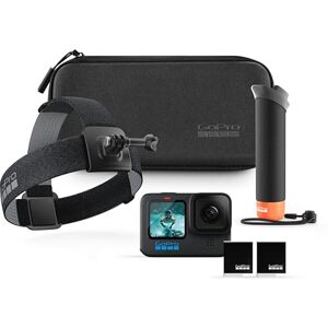 GoPro HERO12 Accessory Bundle - Includes HERO12 Black Camera, The Handler (Floating Hand Grip), Head Strap 2.0, Enduro Rechargeable Battery (2 Total), and Carrying Case