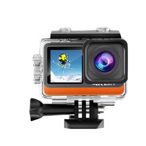 MSCHENZW Ultra HD 4K 30FPS 16MP WiFi Action Camera Dual Screen 2.0 IPS LCD 170° Wide Angle 30M Waterproof Sport Helmet Video Cam Easy Install