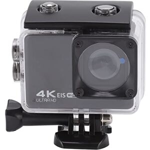 Elprico 4K Action Camera, HD 20MP 98.4ft IP68 Waterproof Sports Camera WiFi 2.4G Remote Control Underwater Camera Camcorder with EIS Fixed Accessories