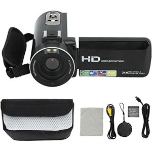 Lazmin112 Video Camera Camcorder, 1080P HD 24MP Digital Camera Recorder, 16X Digital Zoom Vlogging Camera, 3 Inch Rotatable Screen Handycam Camcorder, with Lens Hood