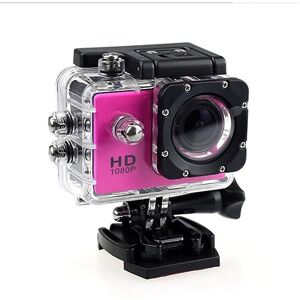 WLLKIY Mini HD 1080P Waterproof Camera Sport Camcorder 2.0 Inch 32G Outdoor Motion Sking DV for Action Video Helmet Bicycle Digital Cam (Size : Only cam, Color : Pink)