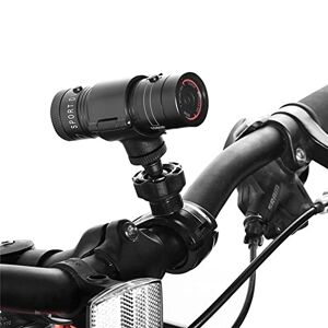 Yctze Bike Helmet Sport Camera, Full 1080p HD Mini Action Camera, 120° Wide Angle Portable Waterproof Video Camera, Built in Microphone, for Motorcycle, Bike, Helmet and Handlebar