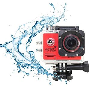 iTecoSky Wifi Recorder 1080P Full HD Action Camera Sport Camera Sports Cam SJ7000 2.0 LCD 30M Waterproof Outdoor Mini Helmet Action Video Camera Diving Recorder Sports Action Camera Cam Camcorder DVR DV (red)