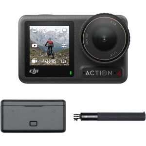 DJI Osmo Action 4 Adventure Combo 4K Ultra HD Action Camera - Black, Black