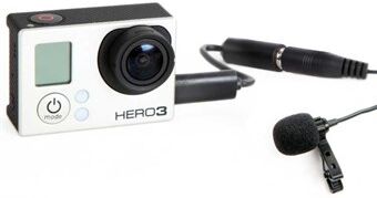 BOYA BY-LM20 Lavalier mikrofon och adapter för GoPro HERO4 / 3 + / 3