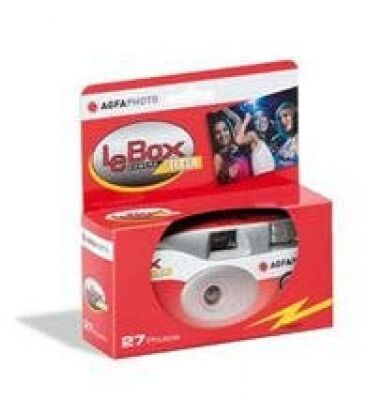 AgfaPhoto LeBox Flash 400 - Einwegkamera für 27 Aufnahmen