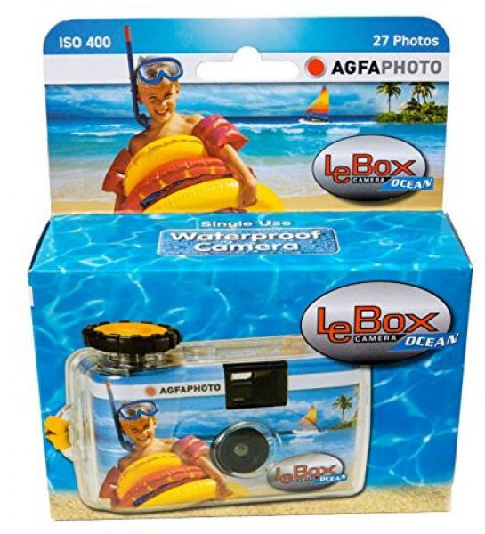 AgfaPhoto LeBox Ocean 400 - Einwegkamera für 27 Aufnahmen