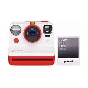 Polaroid Now Gen2 Kamera Rot + 600 B&W Film 8x