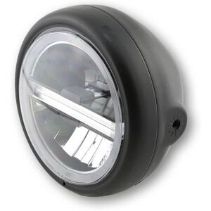 HIGHSIDER 5 3/4 Zoll LED-Scheinwerfer PECOS TYP 6 mit TFL, sw matt, seitl. Befest.  Schwarz