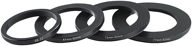 Somikon Objektiv-Adapterring 67 mm auf 52 mm