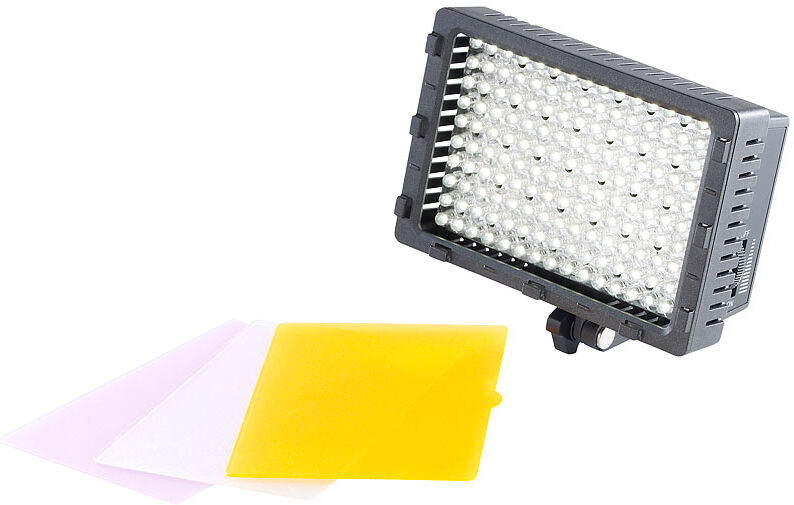 Somikon Foto- und Videoleuchte mit 160 Tageslicht-LEDs, 10 W, 660 lm