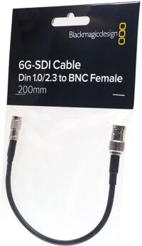 Blackmagic Design SDI Adapterkabel, 0.2m,Din 1.0/2.3 / BNC female