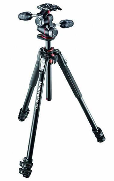 Manfrotto 190 Alu 3 Segmente Stativ-Set