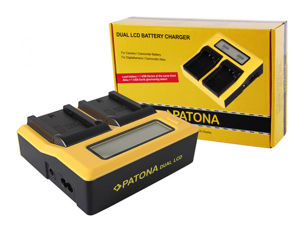 Patona - Dual LCD Charger Sony NP-FZ100