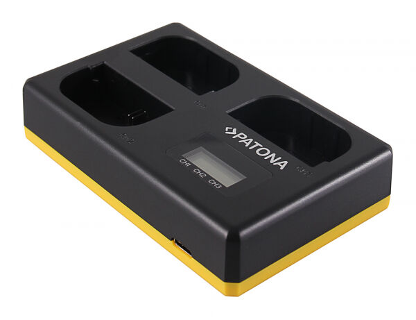 Patona - Triple Ladegerät USB Canon LP-E6