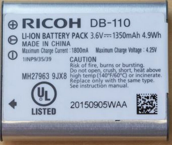 Ricoh - DB-110 Lithium-Ionen Akku