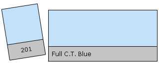 Lee Farbfilter Rolle 201 Full C.T. Blue