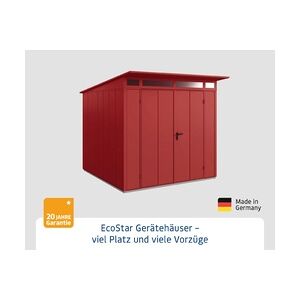 EcoStar Gerätehaus Elegant-P Typ 2 purpurrot 247,9 x 283,4 x 232,3 cm