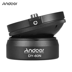 Andoer Stativkopf Dy-60n Stativnivellierungsbasis Nivellierungsplatte Für Canon Nikon Sony Dslr-Kamera