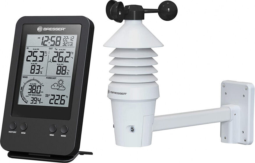 Bresser wetterstation Pro 3 in 115,5 cm schwarz 2 teilig