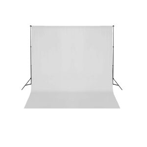vidaXL stativsystem til fotobaggrund 600 x 300 cm hvid