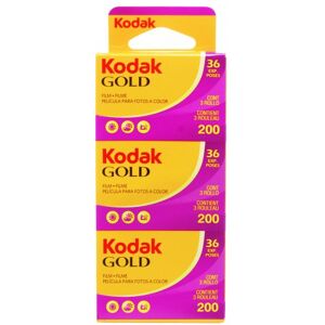 Carrete Kodak Gold 200 de 36 exp Pack 3